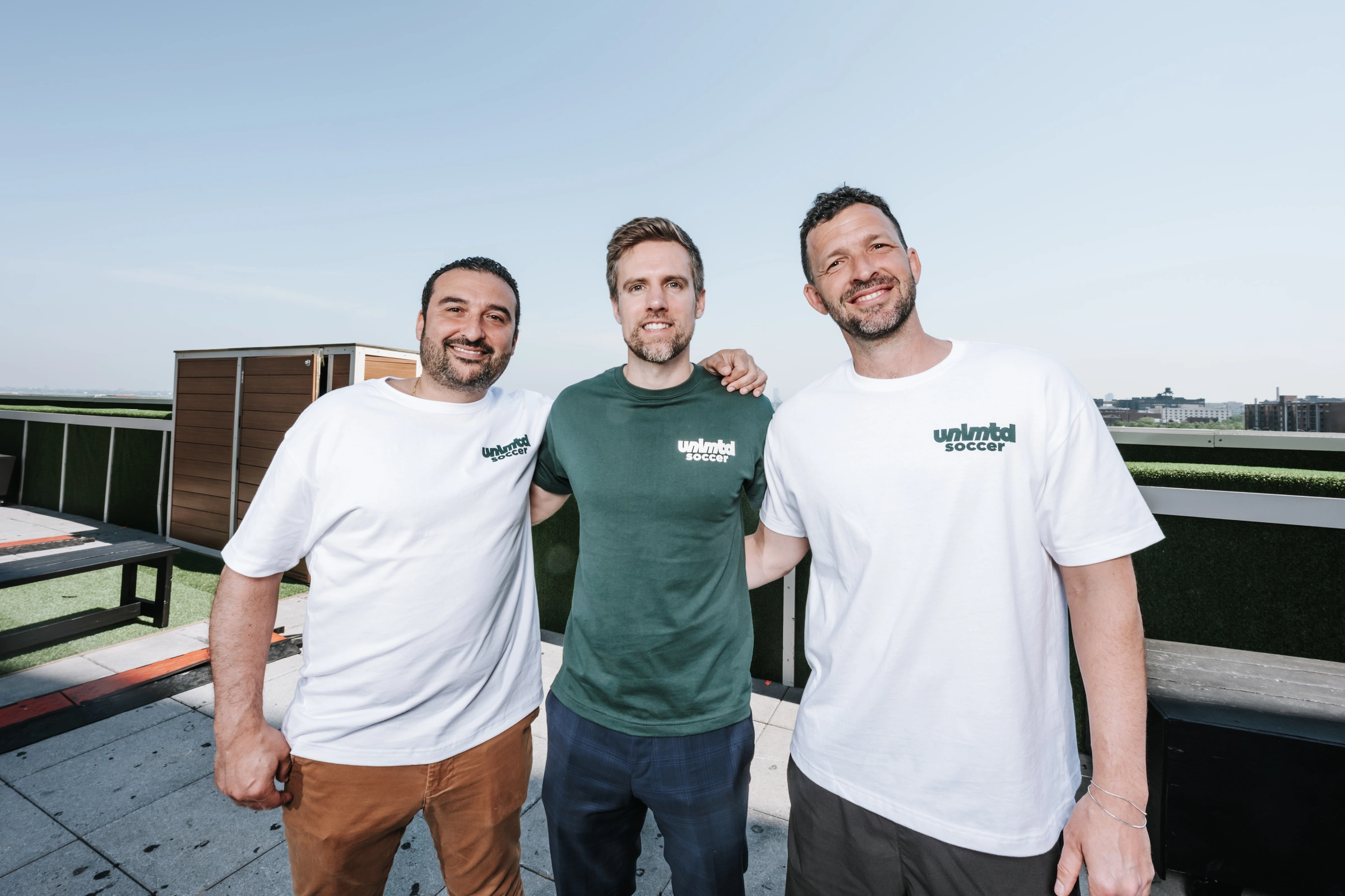 Jean-David Tartour, Jonathan Lupinelli, and Jérôme Meary standing together.